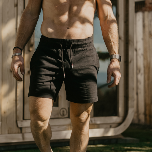 Up Close image of Black Nads Shorts